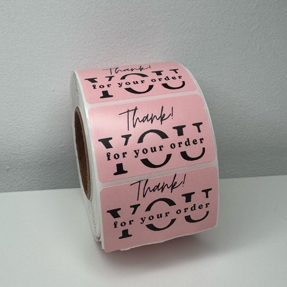 100 pcs Thank You for your order my 2" Stickers labels NWT - Picture 2 of 14